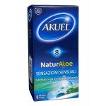 Prezerwatywy AKUEL NaturAloe 8 szt. Z nawilżeniem z aloesem dla delikatności.