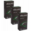 Czarne opakowanie Dolphi Ultra Thin, matowy karton, 36 sztuk, oznaczenie ultra cienkie