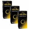 Czarne opakowanie Dolphi Anatomic Ultra Thin, 36 prezerwatyw, srebrne i niebieskie detale