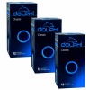 Blaue Dolphi Classic Kondome 36 Stück Kartonverpackung, weiße Schrift, 3x12 Stück