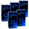 Синя картонна упаковка Dolphi Classic 12 штук, логотип, білий напис, 5 пачок у наборі