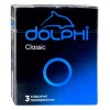 Синяя картонная упаковка Dolphi Classic с белой надписью и обозначением 3 шт