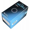 Dolphi Dotted Präservative 24 Stück, schwarze Verpackung mit gelben Punkten, Karton