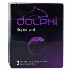 Prezerwatywy Dolphi Super Wet 3szt