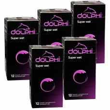 Prezerwatywy Dolphi Super Wet 30szt (5 paczek po 12szt)