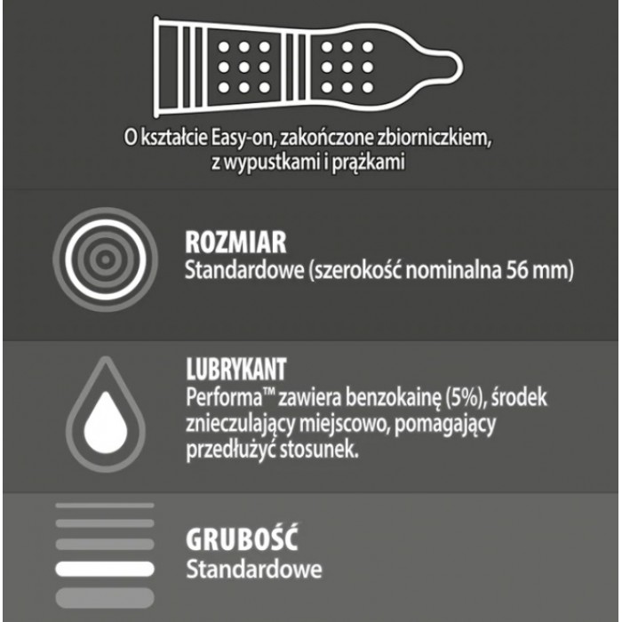 Kondome DUREX Mutual Pleasure mit Noppen und Rippen, 16 Stück