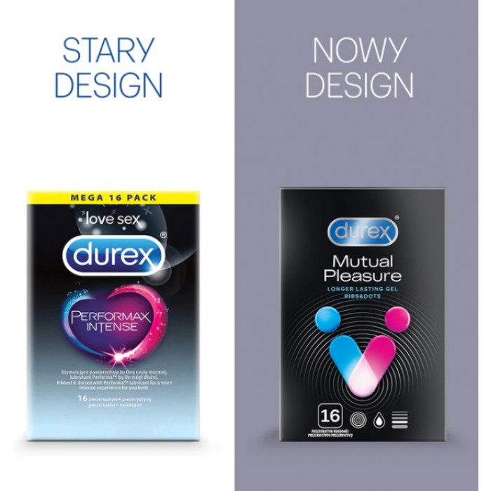 Kondome DUREX Mutual Pleasure mit Noppen und Rippen, 16 Stück