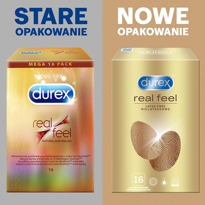 DUREX Real Feel Extra Durable Condoms 16pcs
