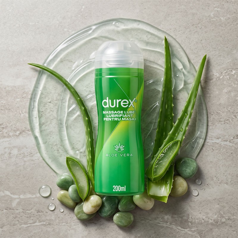 Інтимний гель Durex Play Massage 2 в 1 Green Aloe 200мл