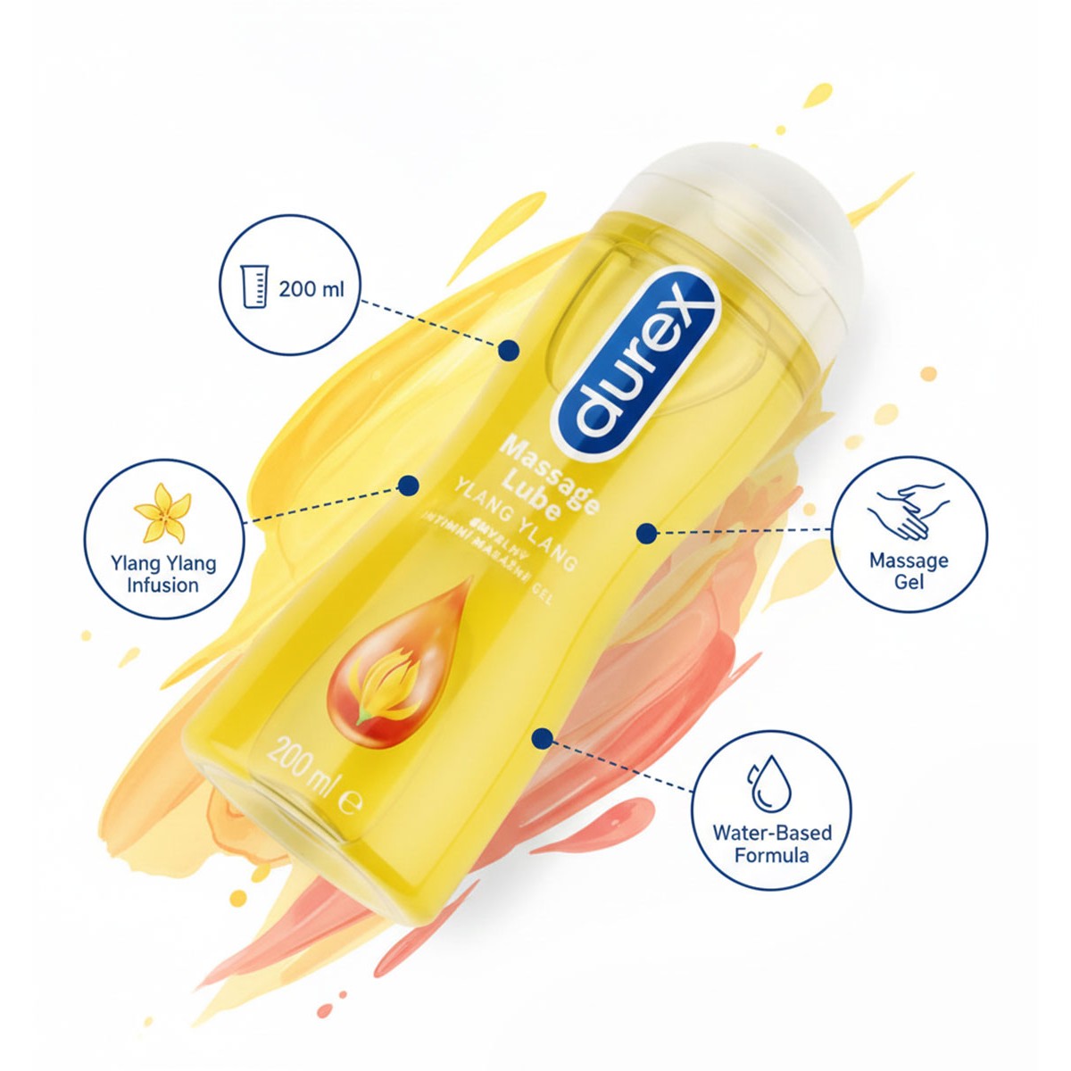 Gleitgel Durex Play Massage 2 в 1 Ilang-Ilang (200 ml)