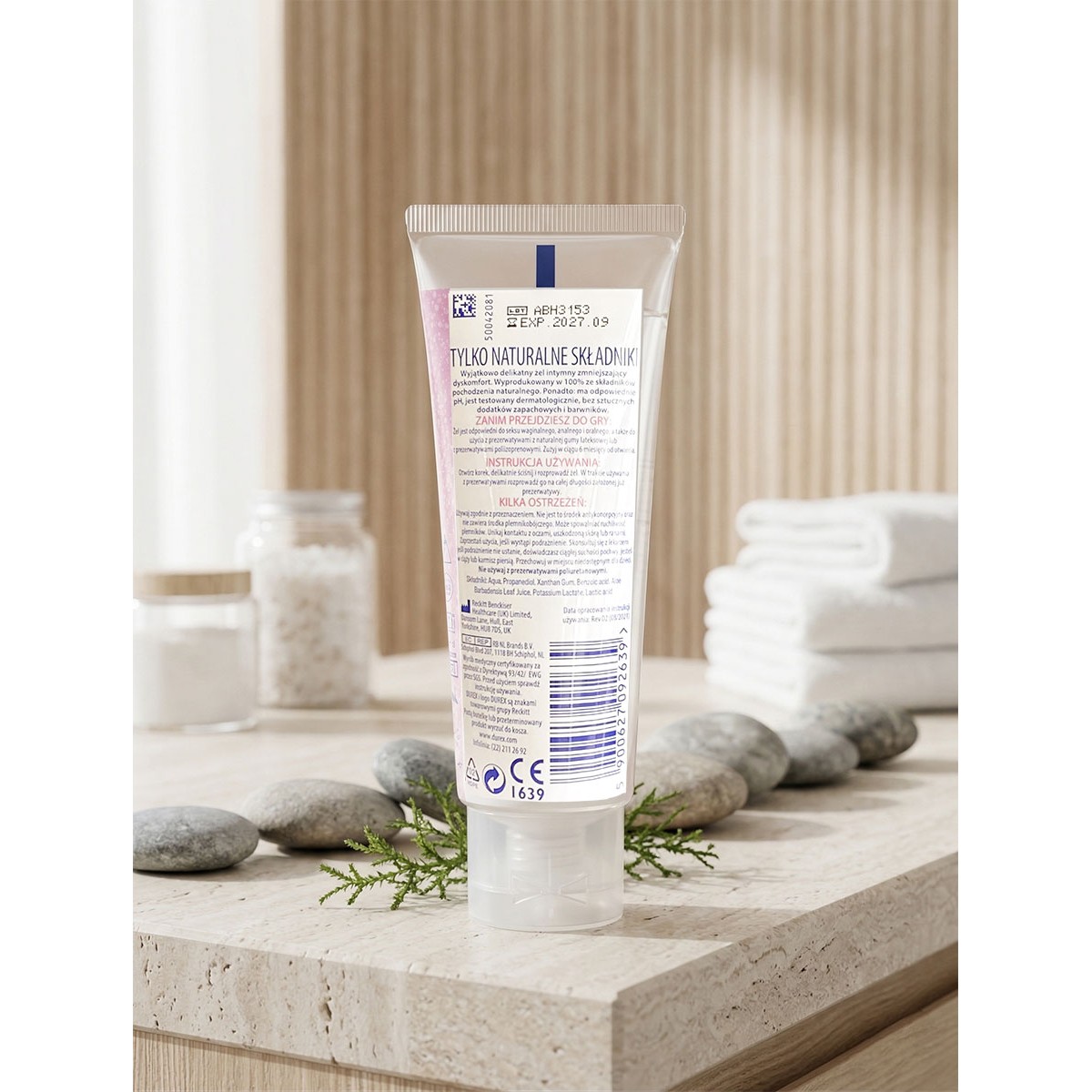 Żel intymny Durex Naturals Sensitive gel 100 ml aloe (Pink)