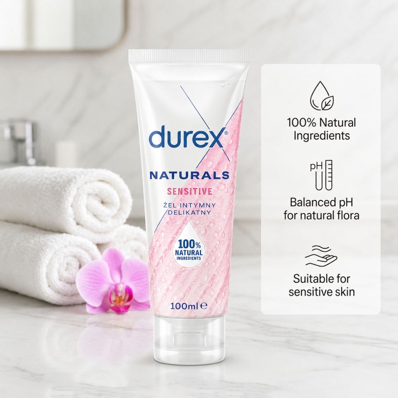 Intimate gel Durex Naturals Sensitive gel 100 ml aloe (Pink)