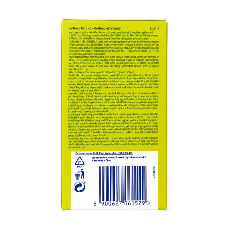 Pierścień wibracyjny Durex DEVIL RING