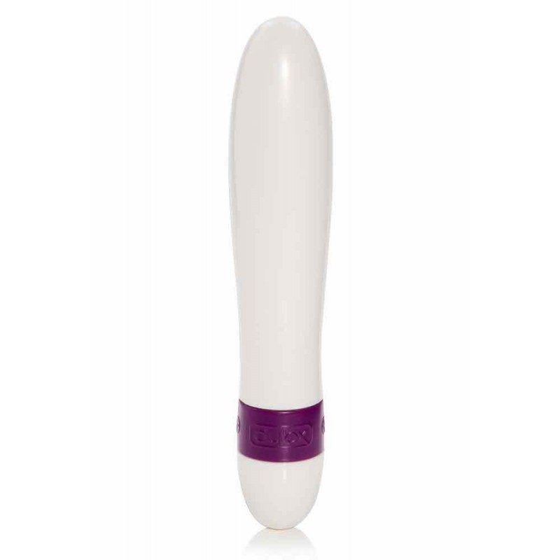 Фіолетово-біла упаковка Durex Intense Pure Fantasy із зображенням вібратора та логотипом бренду
