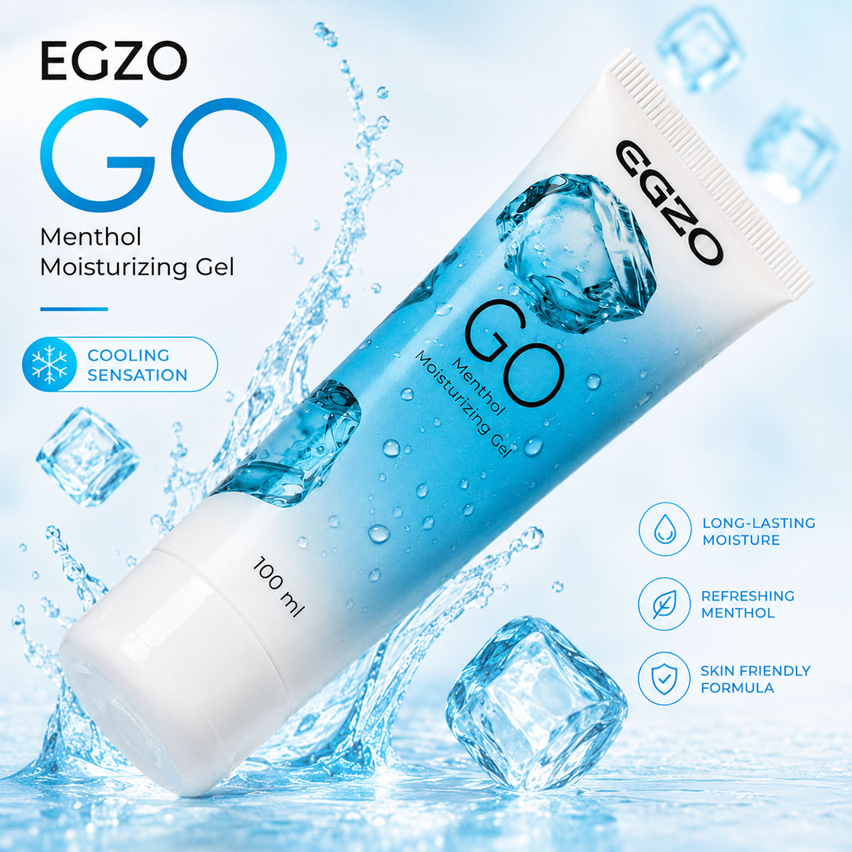 Żel oziębniający EGZO GO 100 ml - efekt przedłużania