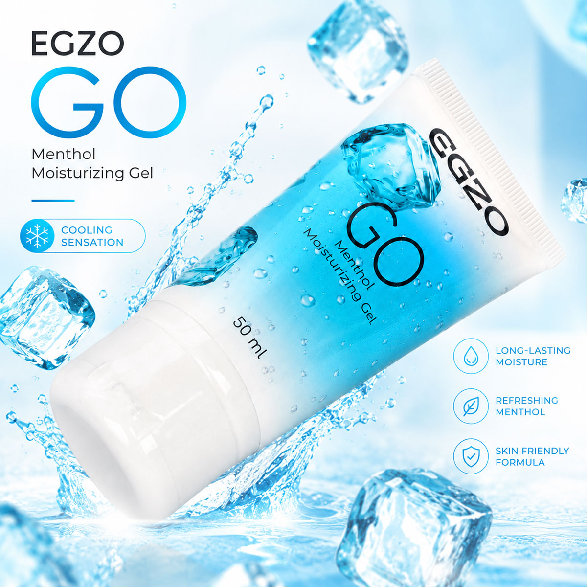 Żel oziębniający EGZO GO 50 ml - efekt przedłużania