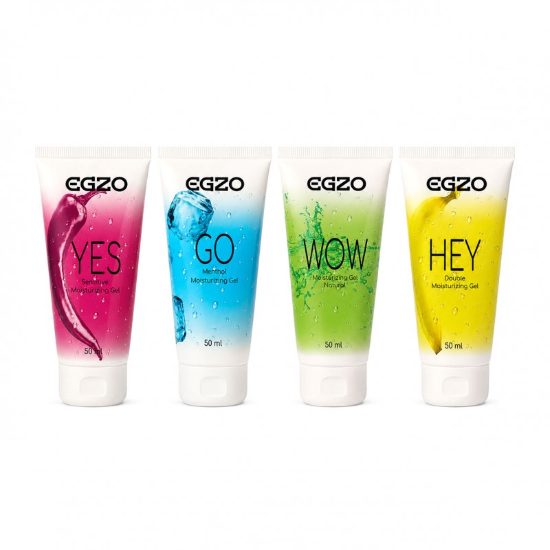 Intimate Gels EGZO - set 4 x 50 ml (HEY, YES, GO, WOW)