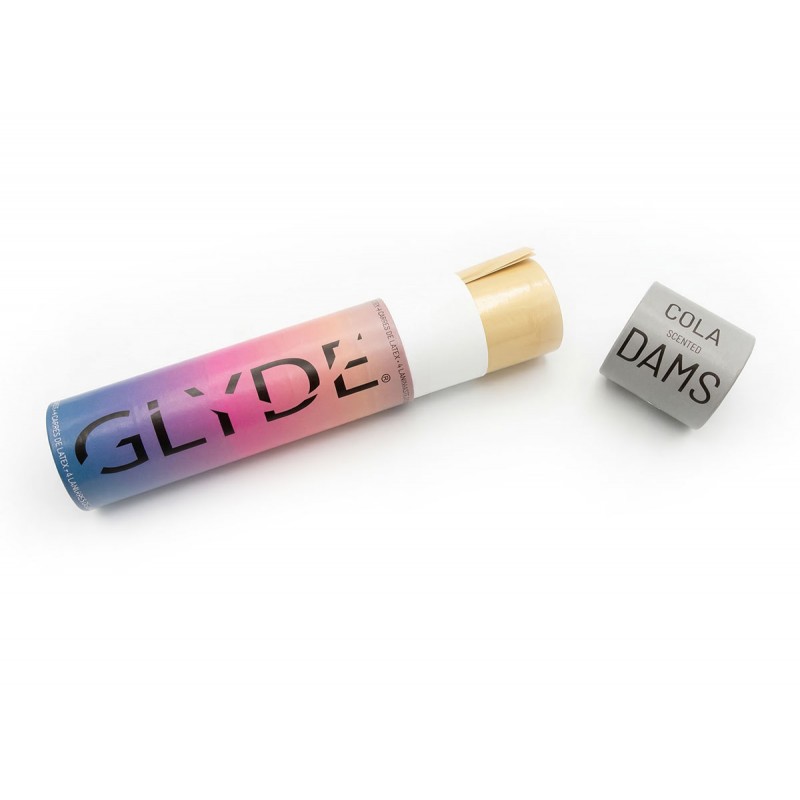 Chusteczki lateksowe Oral Dams GLYDE Black Cola 4 szt.