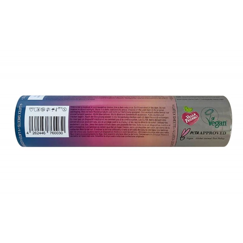 Chusteczki lateksowe Oral Dams GLYDE Black Cola 4 szt.