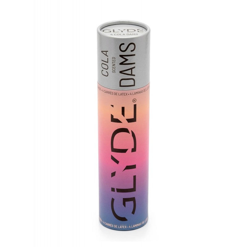 Chusteczki lateksowe Oral Dams GLYDE Black Cola 4 szt.