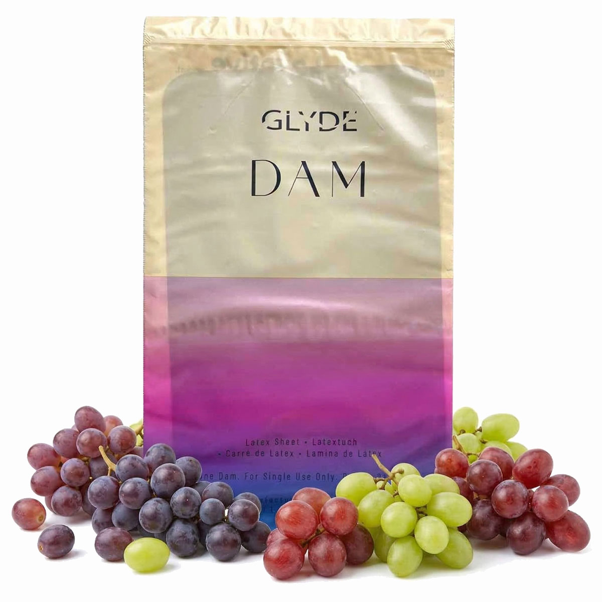 Chusteczki lateksowe Oral Dams GLYDE Grape 4 szt.