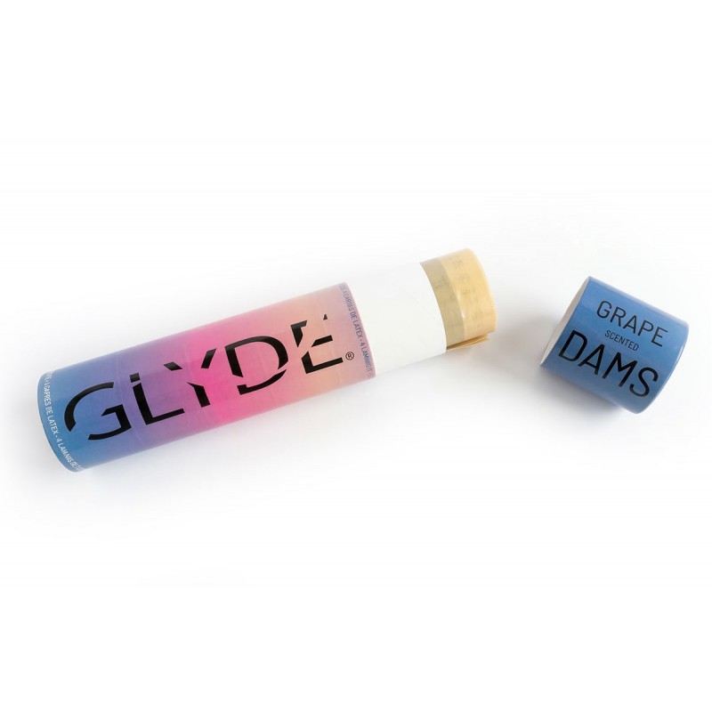 Chusteczki lateksowe Oral Dams GLYDE Grape 4 szt.