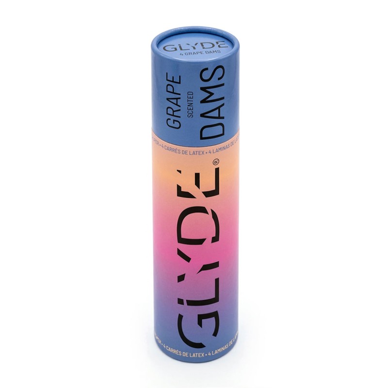 Chusteczki lateksowe Oral Dams GLYDE Grape 4 szt.