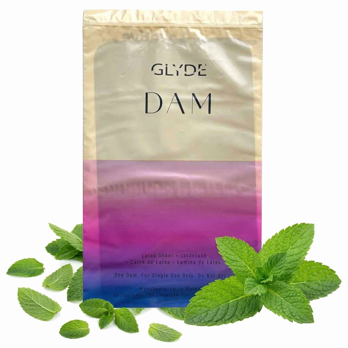 Chusteczki lateksowe Oral Dams GLYDE Green Mint 4 szt.