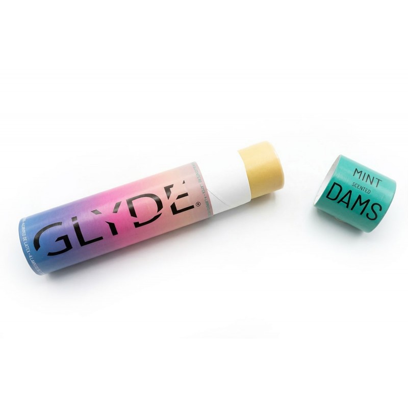 Chusteczki lateksowe Oral Dams GLYDE Green Mint 4 szt.