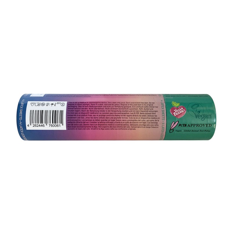 Chusteczki lateksowe Oral Dams GLYDE Green Mint 4 szt.