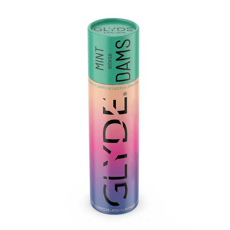 Chusteczki lateksowe Oral Dams GLYDE Green Mint 4 szt.