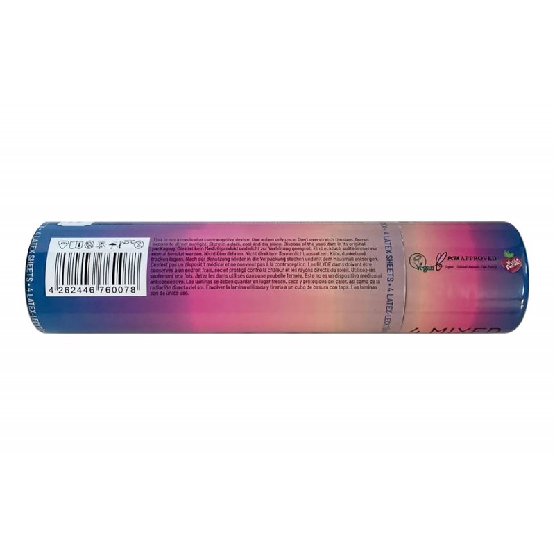 Latex dental dams Oral Dams GLYDE 4 pcs Mixed