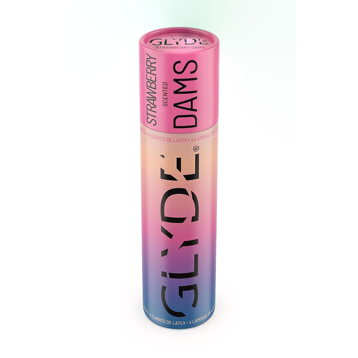 Chusteczki lateksowe Oral Dams GLYDE Pink Strawberry 4 szt.