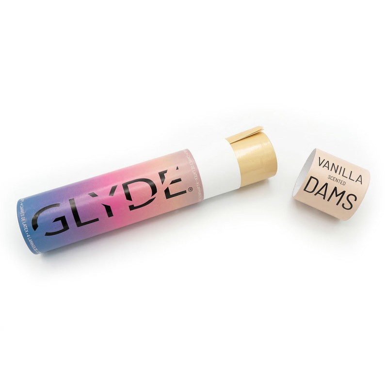 Chusteczki lateksowe Oral Dams GLYDE Creme Vanilla 4 szt.