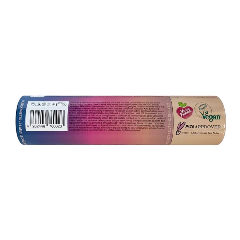 Chusteczki lateksowe Oral Dams GLYDE Creme Vanilla 4 szt.
