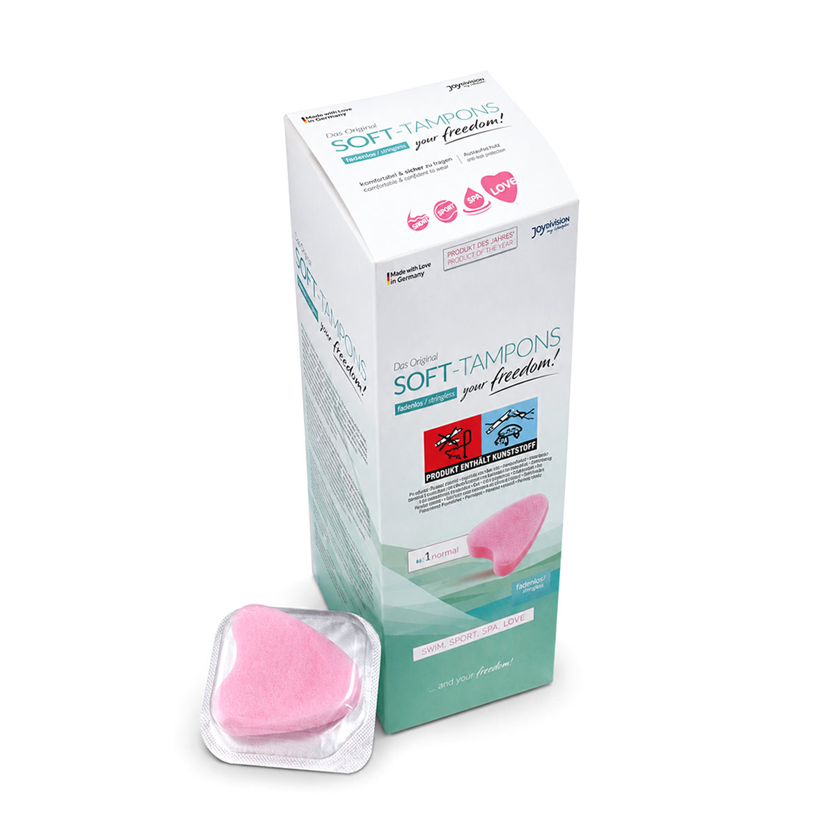 Tampony JoyDivision Soft-Tampons Normal 10 szt (Opakowanie zewnętrzne pogniecione)