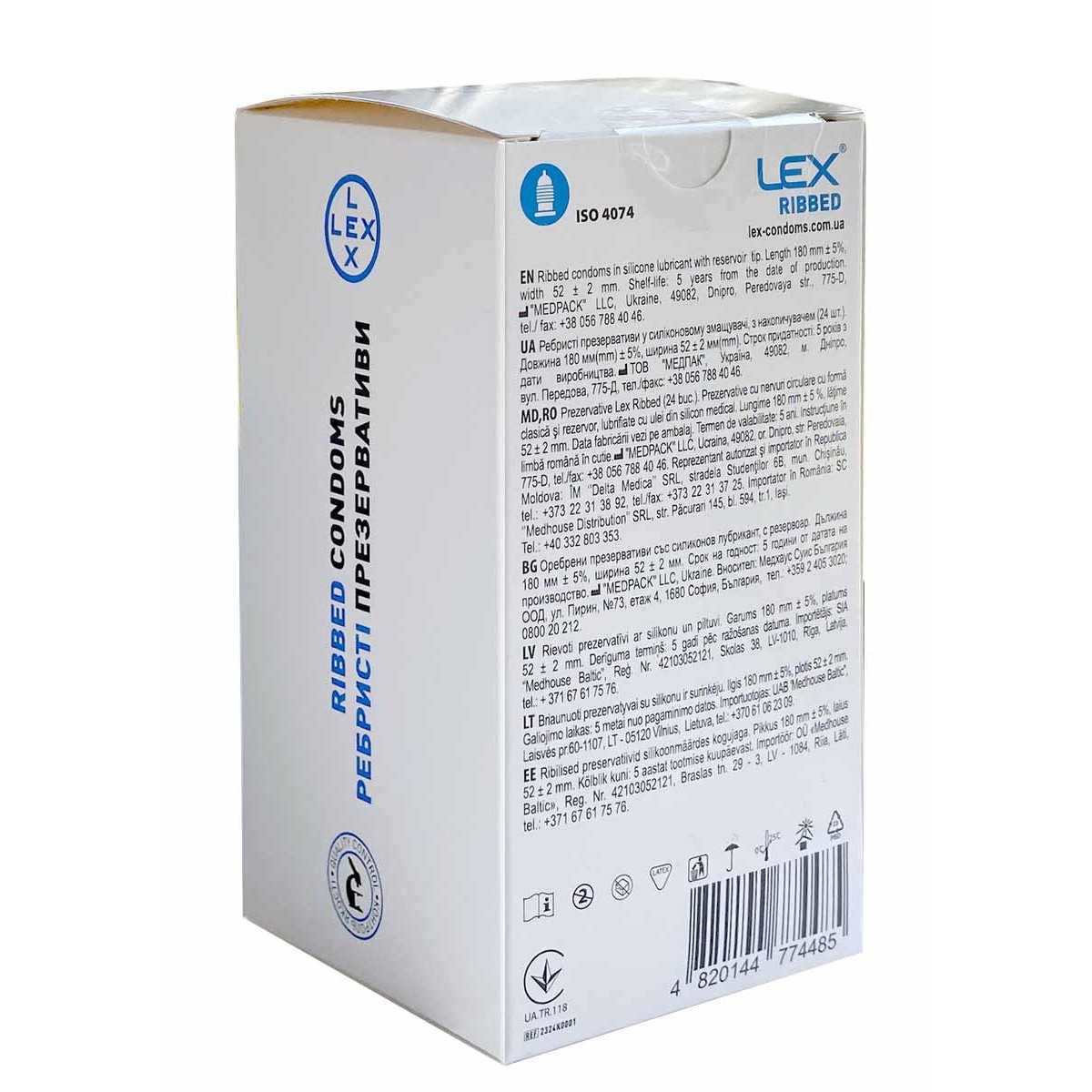 Презервативы LEX Ribbed 24шт
