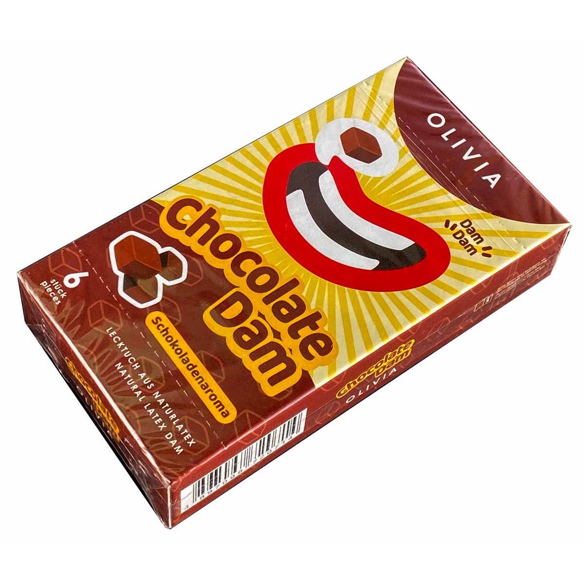 Латексные салфетки Olivia Oral Dams Chocolate 6шт шоколад