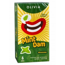 Lateksowe serwetki Olivia Oral Dams Mint 6pcs Mentol