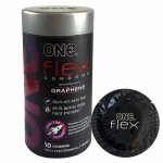 ONE Flex Thin – prezerwatywy cienkie, 10 szt., lateks z grafenem