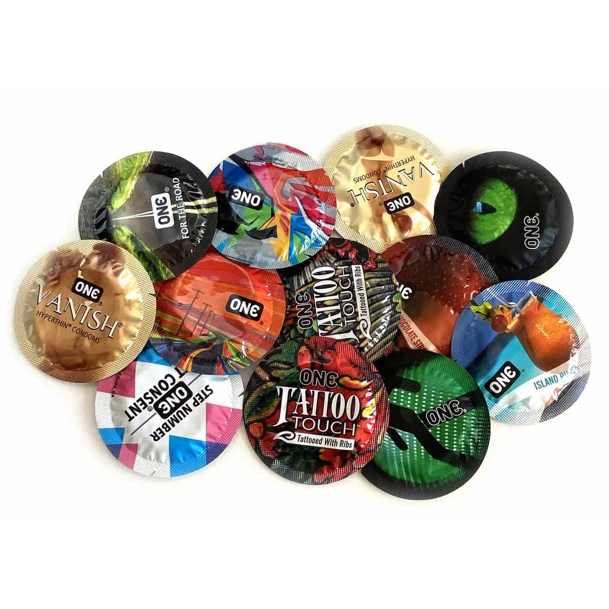 ONE Mixed Pleasures – zestaw prezerwatyw, 12 szt., 6 rodzajów