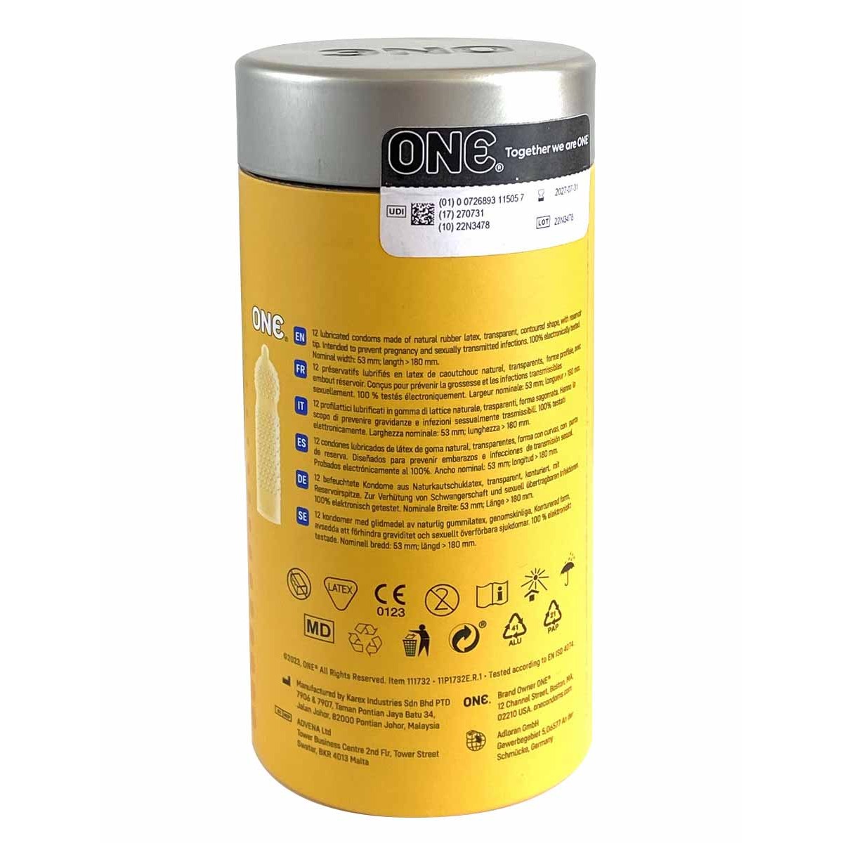 ONE Super Studs – prezerwatywy teksturowane, 12 szt., profilowane