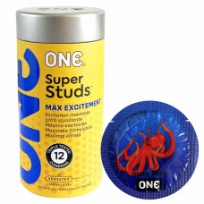 ONE Super Studs Textured Condoms 12pcs Contoured