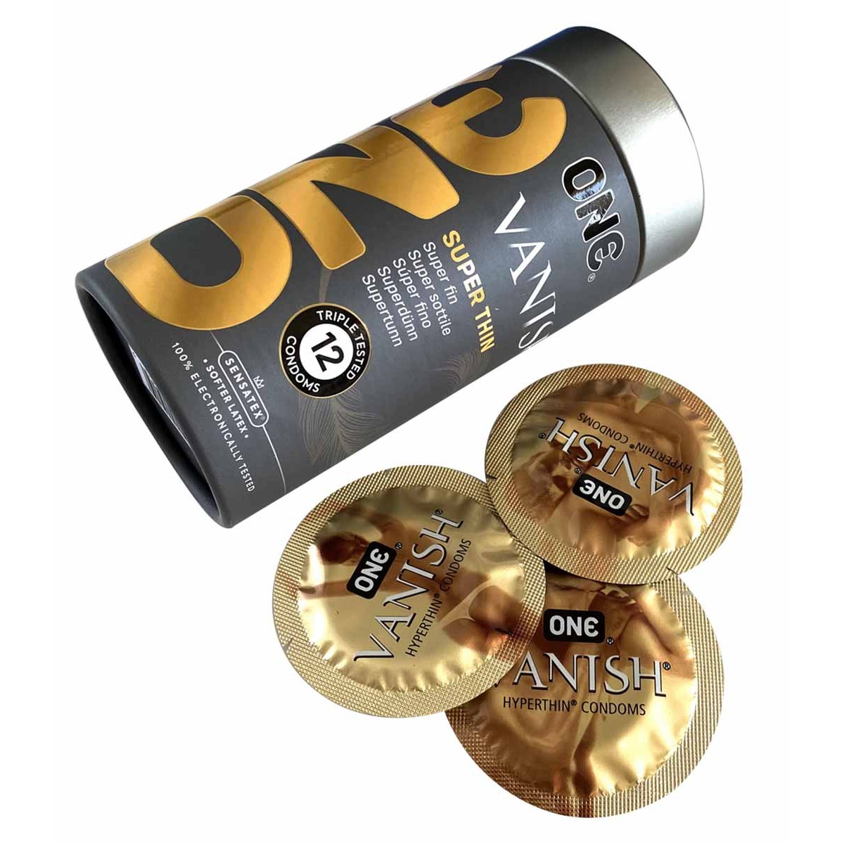 ONE Vanish Superthin Snug-Fit – prezerwatywy ultra cienkie, 12 szt.