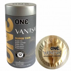 ONE Vanish Superthin Snug-Fit Condoms 12pcs Premium Lubrication