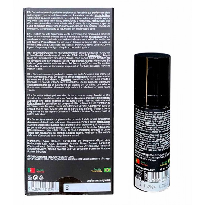 Płynny wibrator Orgie Sexy Vibe! High Voltage - supermocny 15 ml