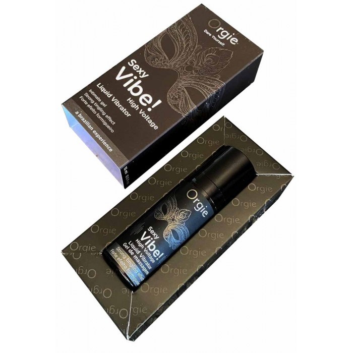 Płynny wibrator Orgie Sexy Vibe! High Voltage - supermocny 15 ml