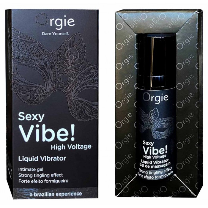 Płynny wibrator Orgie Sexy Vibe! High Voltage - supermocny 15 ml