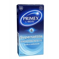 Prezerwatywy PRIMEX Supersottile 6 szt. Supercienkie dla naturalnych doznań.