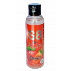 Essbarer Massage- und Gleitgel S8 4-in-1 Dessert Lube Erdbeere 125ml